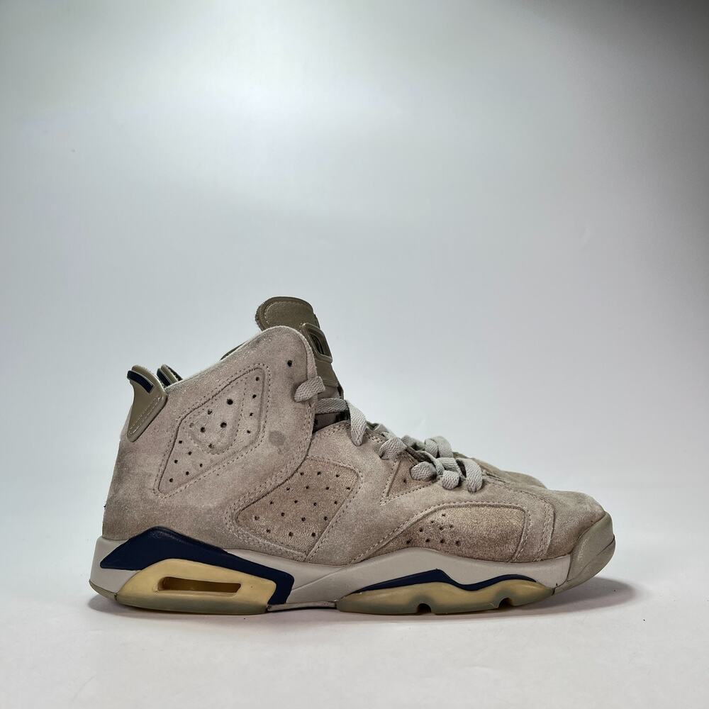 Nike Air Jordan 6 Retro Georgetown Grey Basketball Shoes 384665-012 Youth Sz 7Y